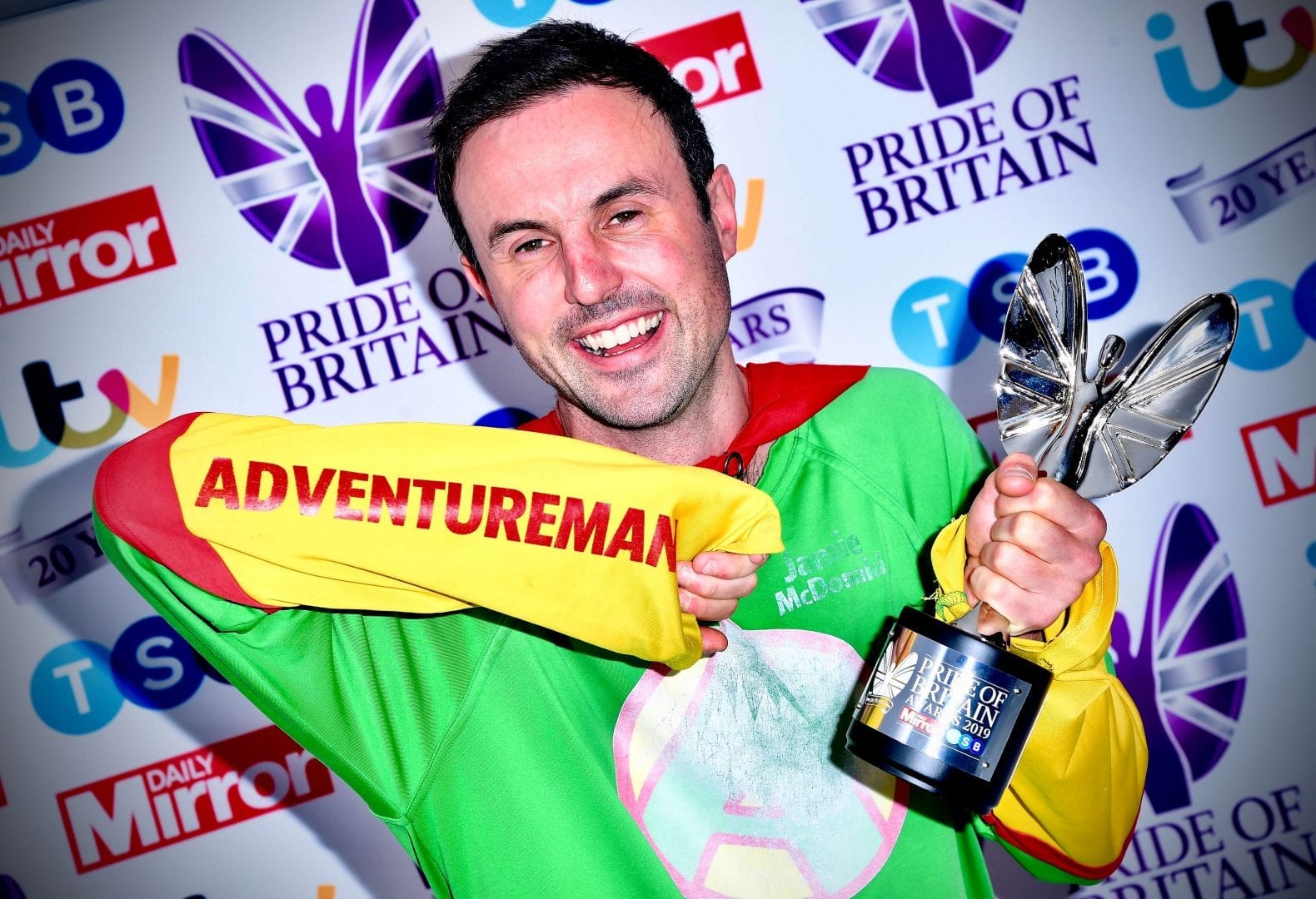 Adventureman Adventureman Public Speaker Jamie McDonald featured on ITV's 'Surprise Surprise'